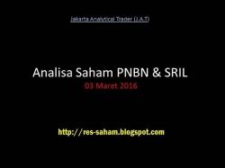 Binary Option Tutorials - trading saham Analisa Saham PNBN & SRIL  03 Maret