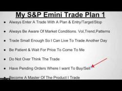 Binary Option Tutorials - trading fearless S&P Emini Trade Plan, Day Trading F