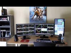 Binary Option Tutorials - trading setup My new stock trading office setup
