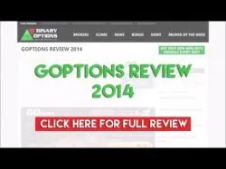 Binary Option Tutorials - GOptions Review GOptions Review 2014