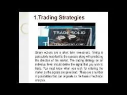 Binary Option Tutorials - TradeSolid Strategy 2 Key Tools for Successful Binary O