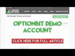 Binary Option Tutorials - OptionBit Review OptionBit Demo Account